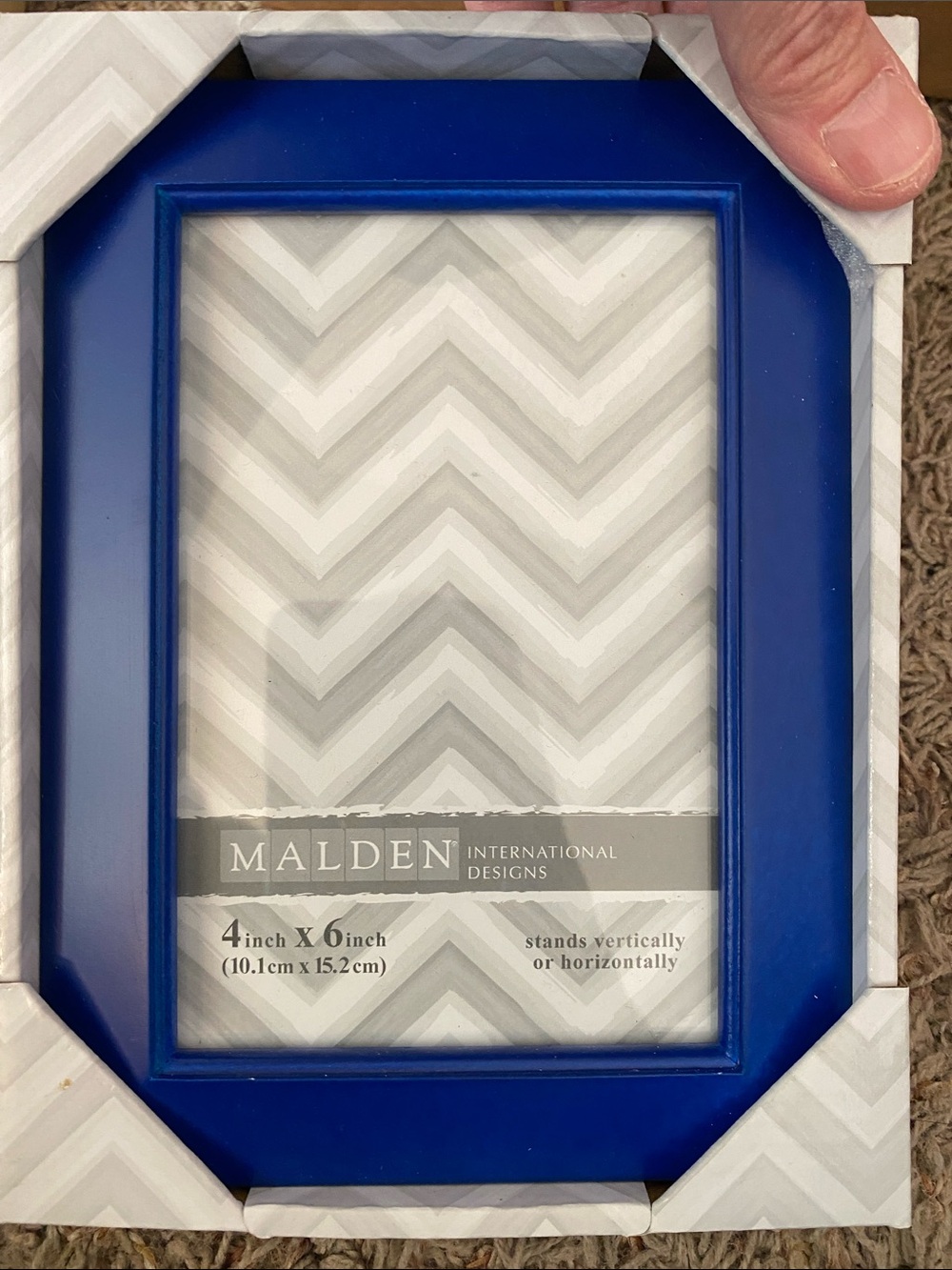Malden Royal Blue Octagon Photo Frame